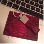 OEM ODM Customized High Quality Luxury guangzhou Factory Genuine Snake Skin Leather Card Holder ID Card Holder Samples