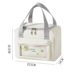 Eco Bento box Large Waterproof Children Oxford logo cooler Tote Aluminum Foil picnic school kid lunch bag insulated