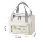 Eco Bento box Large Waterproof Children Oxford logo cooler Tote Aluminum Foil picnic school kid lunch bag insulated