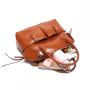 Retro oil wax soft PU leather high-capacity crossbody bags women's tote bag handbags