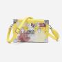 2024 Custom Jacquard Mini Luggage Shape Shoulder Bag For Women Crossbody Purse