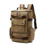 Unisex Large Capacity Canvas Backpack Anti-Theft Computer Bag with Casual Multi-Use Travel Feature Korean Fashion Style