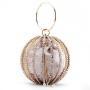 New Metal Hollow Handheld Diamond Ball Evening Bag