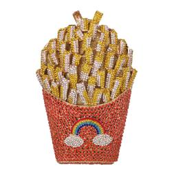 Hot Selling Wholesales China Factory Luxury Crystal Bag Party New French Fries Fry Women Evening Clutch Purse Rhinestone Bags