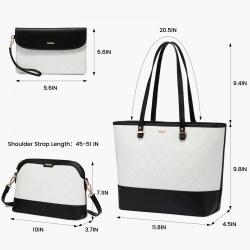 Lovevook Hot Selling Women's Purse Handbags Set for Women Office Hand Bags Ladies