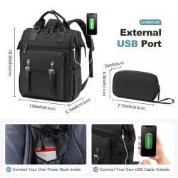LOVEVOOK 2022 fashion bags Work Travel computer Backpack College School Business Computer Bag Student Bookbag  Laptop Backpacks