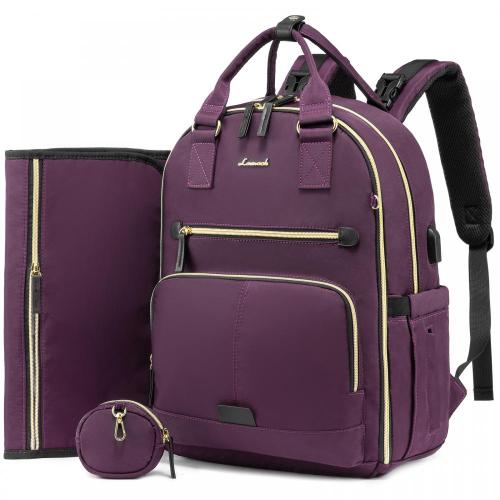 Wholesale 3 in1 waterproof baby diaper bag with Changing Pad nappy Large diaper Organizer bag Portable mummy diaper bag backpack