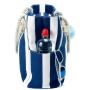 Gelory High Quality Durable Canvas Summer Beach Handbag Large Capacity Canvas Striped Women Girls Shoulder Tote Bag