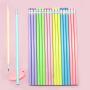 Pencil Wholesale Macaron Triangle Rod Head Painting Pen Learning Stationery HB Lime with Rubber Black Stationery Set Wood ZHE