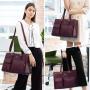 2022 LOVEVOOK Women 15.6in Waterproof Leather Computer Bag Work Tote Bags Large ladies Handbags Briefcase Laptop Bags