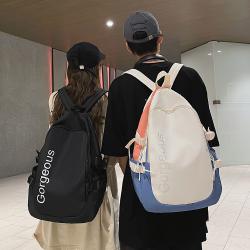 Fashion Boys Girls Combine Colors Waterproof Nylon Backpack Light Weight Multi  Pockets Sports Version Satchel