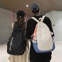 Fashion Boys Girls Combine Colors Waterproof Nylon Backpack Light Weight Multi  Pockets Sports Version Satchel