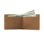Multicfuntinal men wallet with zipper pocket leather card holder wallet