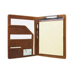Personalized Business Organizer A4 size with pen holder Vintage leather Notepad Holder