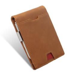 Minimalist Money Clip Wallet men bifold card holder money clip pu money clip wallets