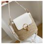 Straw Beach Vacation Woven Women's Bag 2023 New Fashion Trend Korean Version Versatile Fashion Handheld Crossbody Bucket Bags