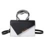 New brand womne's shoulder bag 2024 female fashion slant side collision color small square bag personality handbag crossbody bag