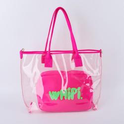 New Arrival Clear Handbag Transparent PVC Tote Women Shoulder Bag 10 Colors RTS Waterproof Tote Travel