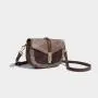 Autumn retro fashion texture crossbody shoulder saddle bags pu leather handbags for women luxury