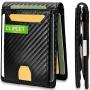 Manufacturer Anti-theft leather money clip wallet rfid blocking leather men money clip