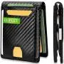 Manufacturer Anti-theft leather money clip wallet rfid blocking leather men money clip