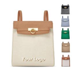 Oem Odm Luxury Ladies Laptop Backpacks Casual Backpack For Women Travel Business Custom Logo Pu Leather Fashion Womens Backpacks