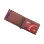 Leather Men Wallet Ultra Slim Carbon Fiber Leather Mens RFID Blocking Money Clip Wallet