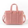 Keymay Stock No MOQ M L Cream Winter Autumn Women's Custom Handbags Women Handbag Ladies Handbags