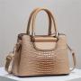 2024 New Bags for women Bright Leather Ladies Large Capacity Handbag with Single Chain Strap Fashionable Portable Style