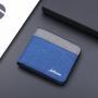 ZR204 Cheap Canvas Wallet Short Men's Simple Splice Contrast Leather Wallet US Dollar Package New Wholesale