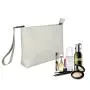 Pure Milky Ivory White Secure Smell-Proof Pouch with Combo Lock for Your Valuables and Accessories