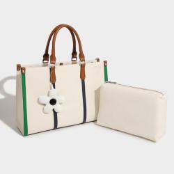 2024 Custom Women Canvas Tote Bags Handbags Set For Ladies With Purses