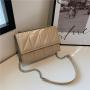 Solid Color Sewing Chain Bag for Women 2022 New Fashion Korean Version Western-style Texture Women's Shoulder Bag