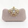 Europe  America  Retro Style Evening Bag  Lady Cheongsam Dress Bag Inlaid Brick Single Shoulder  Min Handbags Makeup Clutch Bag