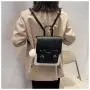 ZR375 New Women's Bag Backpack Girl Pleasure PU Leather Waterproof Schoolbag Female Versatile Zipper Travel Bag