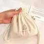 Eco-friendly Round Bottom Cotton Linen Candle Pouch Drawstring Gift Candle Wine Packaging Dust Recycle Muslin Cotton Bag