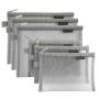 Gelory Clear Cosmetic Bags Zip Makeup Mesh Bags Pencil Case Pouch Travel Toiletry Kit Set Storage Custom Mesh Pencil Case