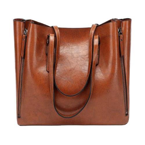 Ladies Standard Size Real Cow Leather Handbag New Modern Style Fashionable Women Full Size  Tote Bag