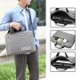 Custom Logo Water-resistant Laptop Sleeve Case Shoulder Bag Business Computer Briefcase College Laptop Carrier Bag