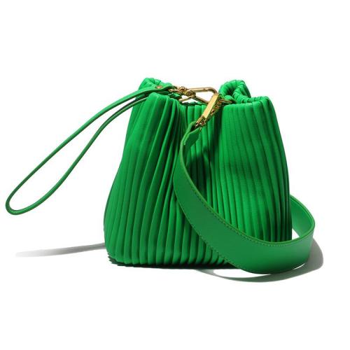 2024 Custom Wrinkle Genuine Leather Drawstring Bucket Bag For Women Luxury Bags