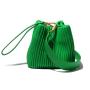 2024 Custom Wrinkle Genuine Leather Drawstring Bucket Bag For Women Luxury Bags