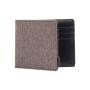 Slim bifold wallet durable canvas rfid blocking men's wallet bifold card holder