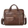 XL346 Genuine Leather Message Bags Men's Business Durable Laptop Bags Practical Simple Shoulder Bag Customized Logo Beiefcase