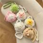 Plush doll bag oblique cross cartoon animal shape pig bag cute Beibei pig doll plush bag