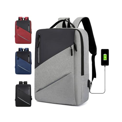 Custom Logo Waterproof School Computer Bag Men Business Travel Durable Laptop Backpack with USB Charging Port