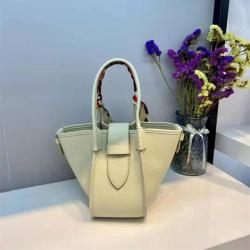 Factory Direct First Layer Cowhide Basket Bag 2021 New Soft Leather Bucket Bag Fashion Trapeze Ladies Tote Hand Bag