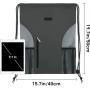 Custom Reusable Drawstring Backpack Sports Gym With Mesh Pockets Water Resistant String Bag For Women Men Children