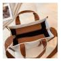 ZR873 New Trend Canvas Bag Ladies Fashion Shoulder Handbag Large Capacity Women's Single Shoulder Bag Female Luxury Tote Bags