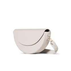 2021 New Trendy Faux Leather Famous Brands Half Moon Handbags for Women Wide Bag Strap Elegant Bags