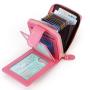 ZR259 Cow Leather Driver's License Bag RFID Leather Zipper Organ Wallet Anti-theft Brush Driving License Leather Case